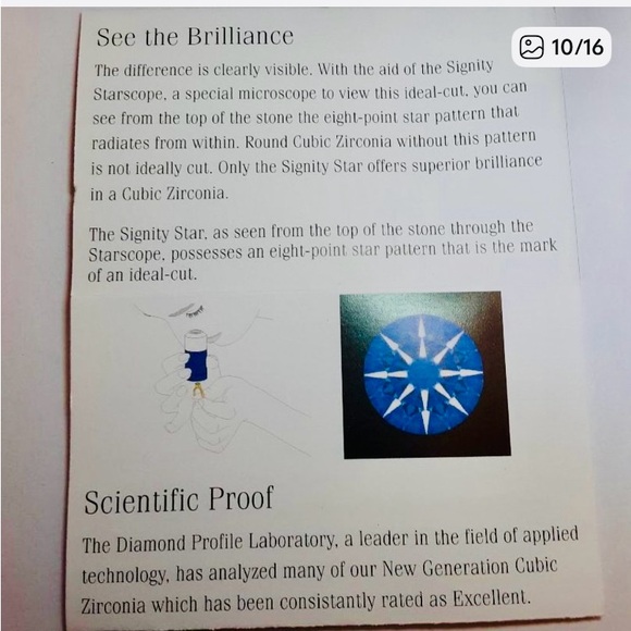 Signity Star Diamond and Baguette Sterling Ring By Michael Valitutti - Picture 8 of 14